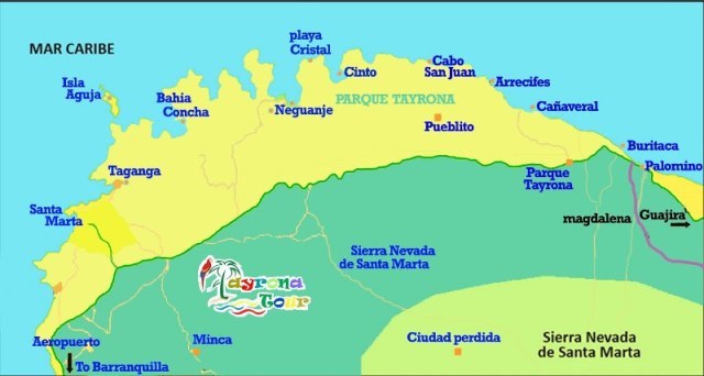 playas  Parque Nacional de Tayrona - Región Caribe Colombia - Vídeos Parque Nacional de Tayrona - Colombia ✈️ Foro América del Sur